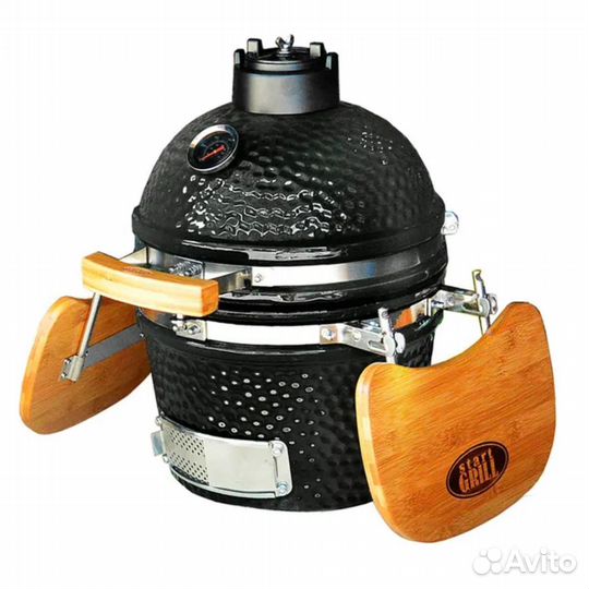 Гриль керамический Start Grill 12 черный с термоме