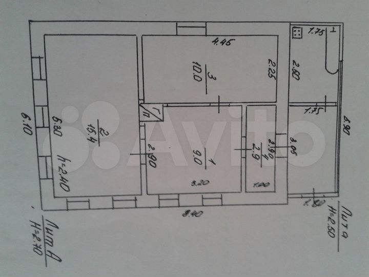 Дом 38 м² на участке 19,5 сот.