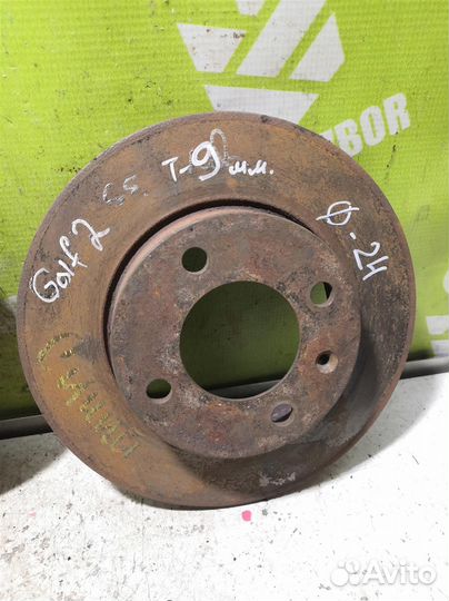 Диск тормозной передний не вентилируемый Фольксв