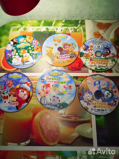 12 дисков, мультики