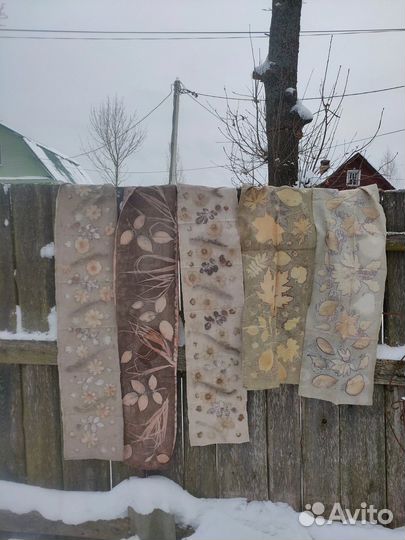 Отрез ткани лен, хлопок для творчества