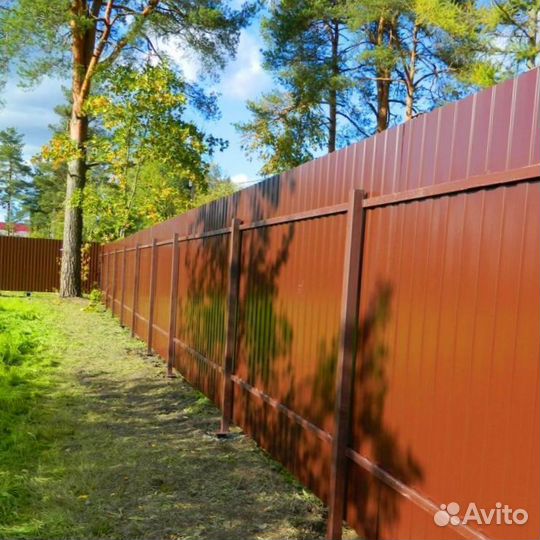 Забор из профнастила