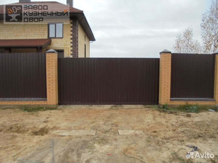 Ворота откатные с установкой под ключ