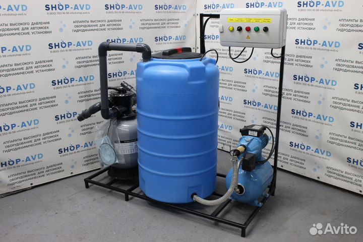 Замкнутая система очистки воды для автомойки