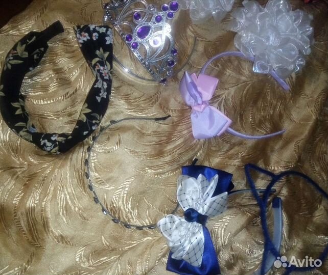 Ободок для волос, бантики