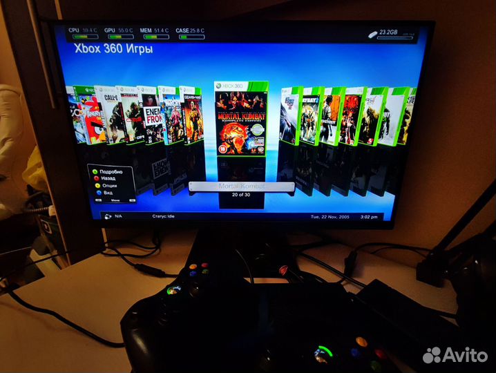 Xbox 360 + 30 игр 250 гб гарантия