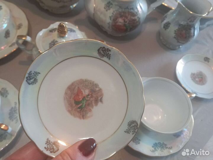 Чайно-кофейный сервиз 'Мадонна',kahla,GDR,на 6 пер