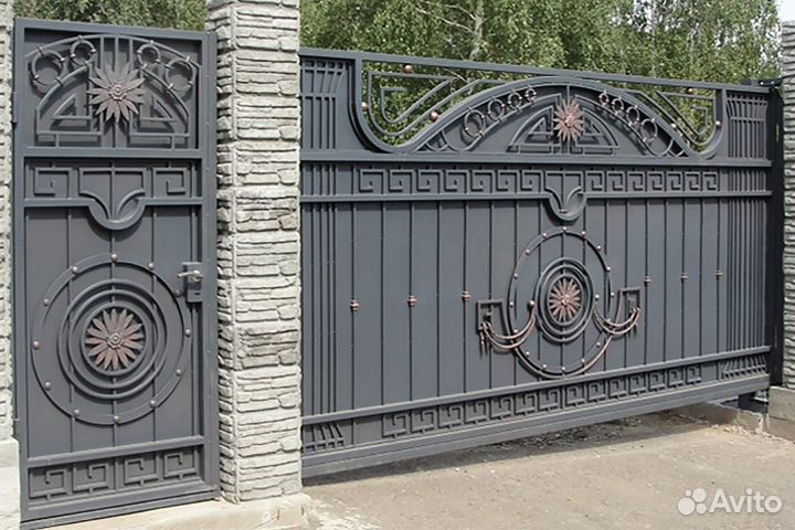 Ворота кованые