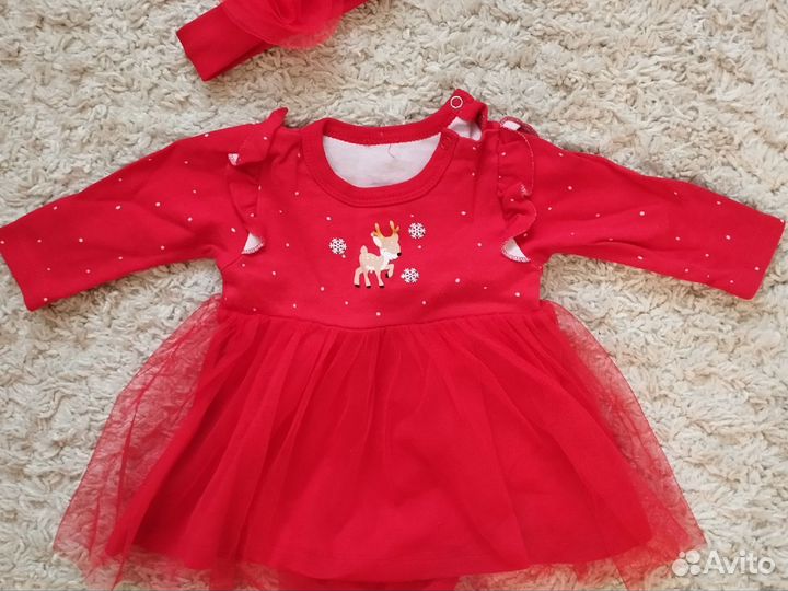 Боди для девочки 1-3 мес