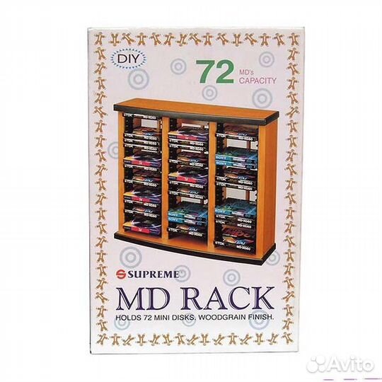 Стойка на 72 минидиска MD (дерево) и другие полки