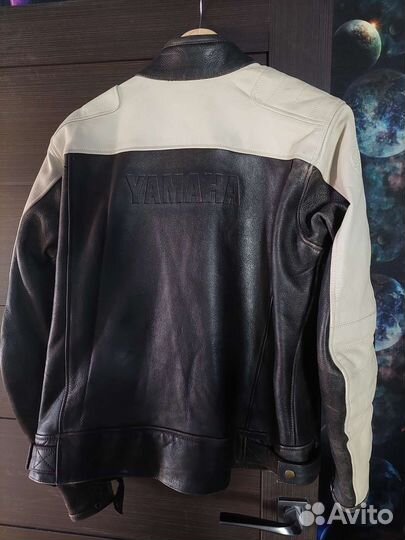 Кожаная мотокуртка мужская