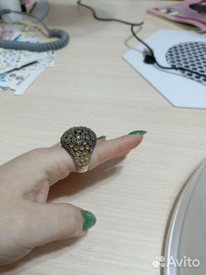 Старинное серебряное кольцо