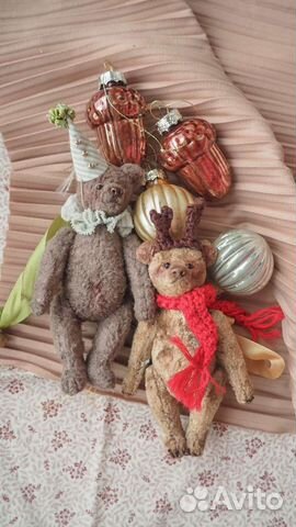 Крошечные тедди мишки ручной работы