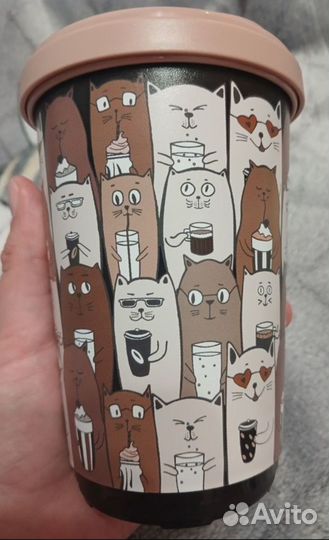 Термостакан и полотенце подарочный набор