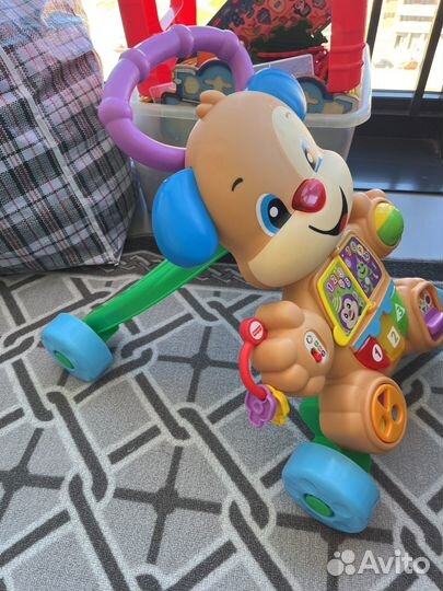 Ходунки каталка fisher price собака