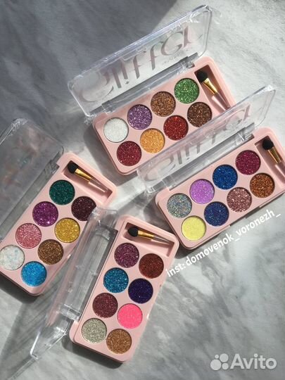 Новые тени (глиттер) для век