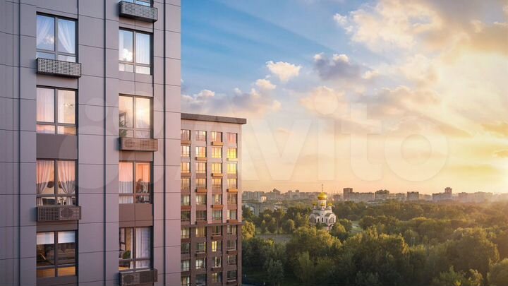 2-к. квартира, 55,1 м², 12/25 эт.