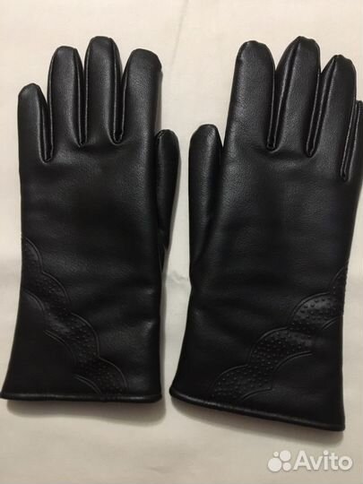 Перчатки женские кожаные новые
