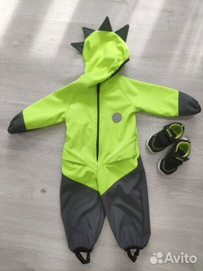 Комбинезон softshell 86 на мальчика и кроссовки 22