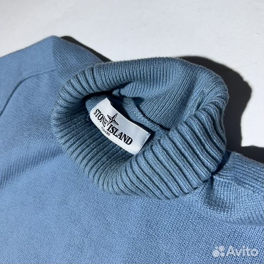 Свитер Stone Island Crew Neck Blue Sweater