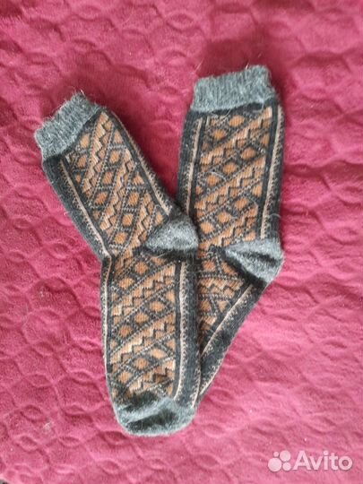 Шерстяные носки машинной вязки