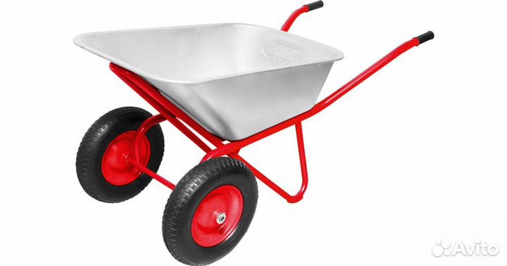 Тачка строительная 2 колеса 300 кг