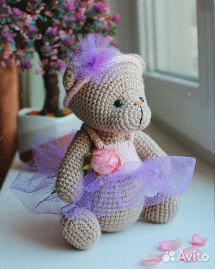 Вязаный мишка Тедди