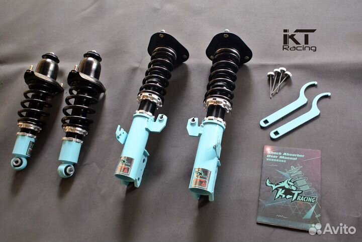 Новые койловеры KT Racing для Toyota Celica ZZT231