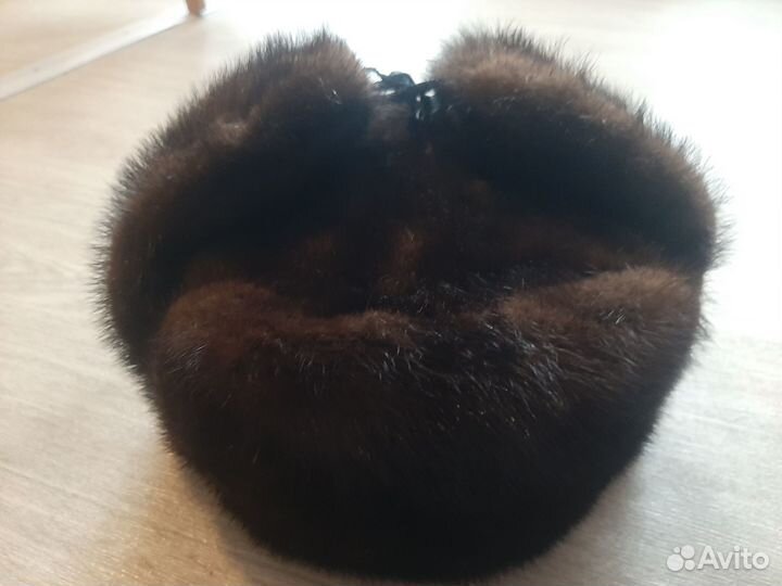 Норковая шапка мужская ушанка