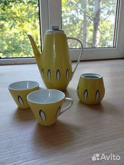 Кофейный сервиз ГДР, 4 предмета