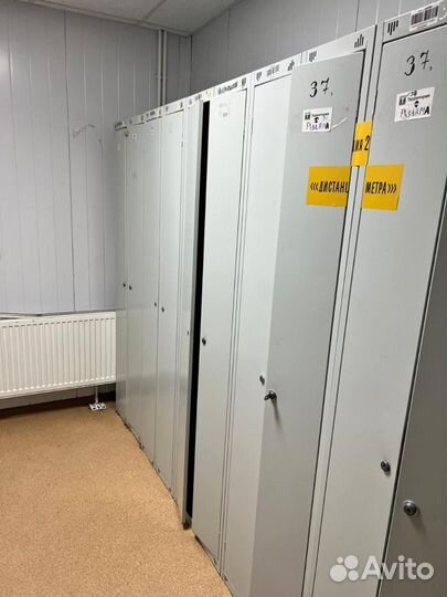 Шкафчики для раздевалки (2 секции) б/у
