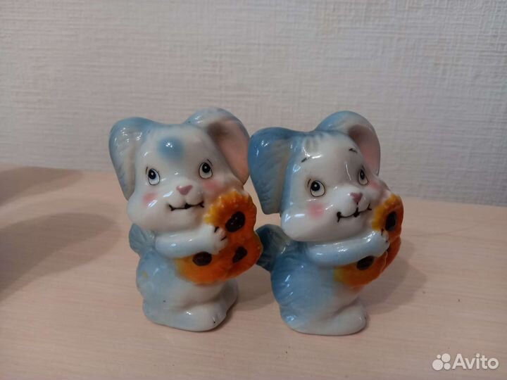 Солонка и перечница (зайчики)