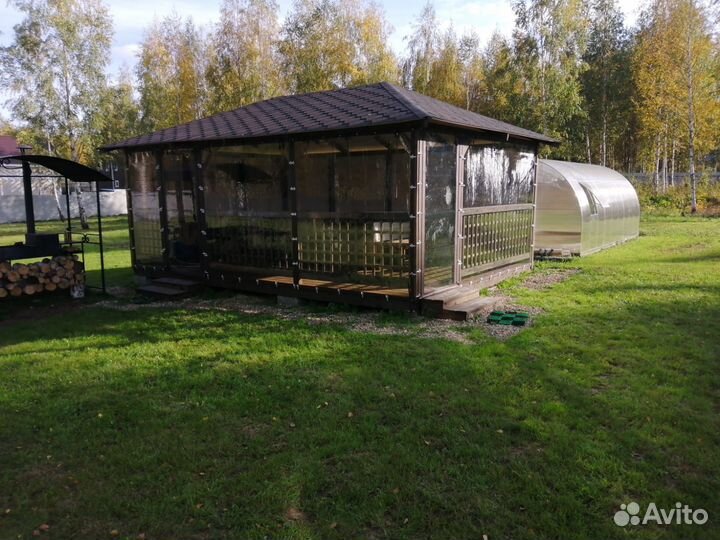 Мягкие окна для беседки