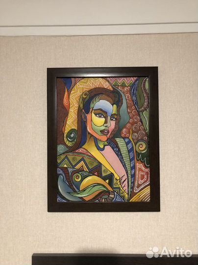 Портрет Ханде Эрчел. Интерьерная картина