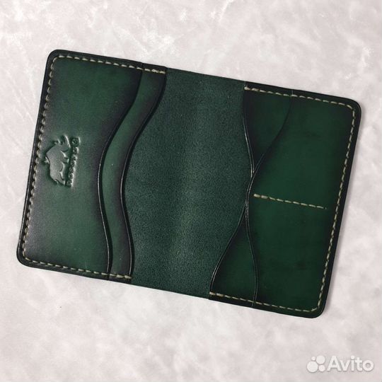 Обложка на паспорт кожаная ручная работа