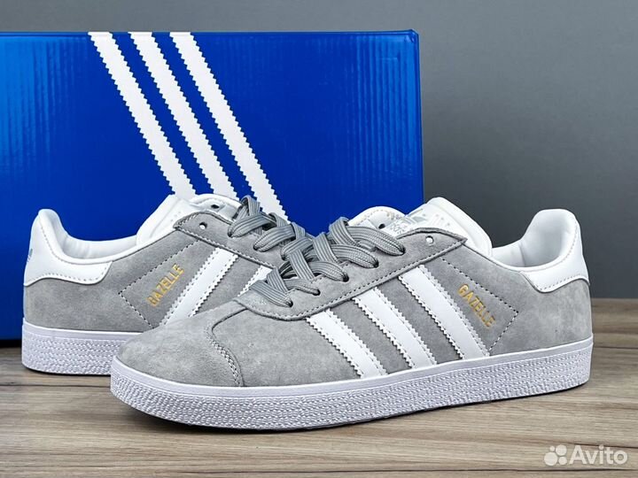 Кроссовки Adidas Gazelle серые