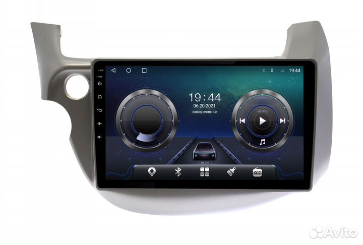 Штатная магнитола для Honda Fit 2007-2014 левый ру