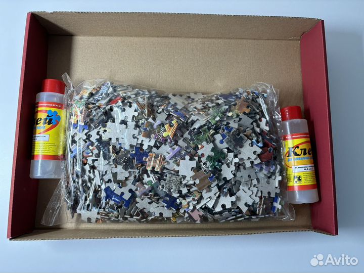 Пазл castorland 1000 + клей