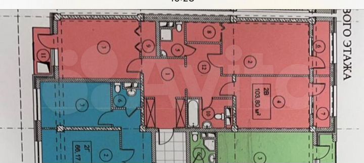 3-к. квартира, 104 м², 6/16 эт.