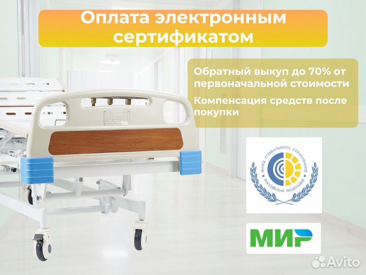 Медицинская кровать функциональная