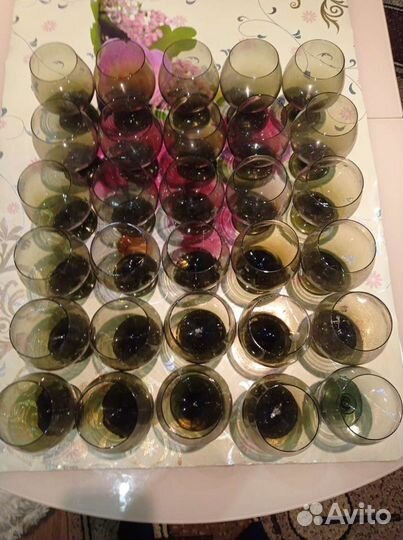 Фужеры стеклянные 150мл,20шт, 300мл -30шт