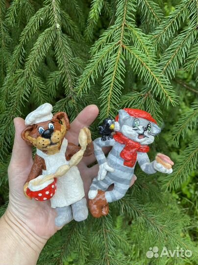 Игрушки из ваты на ёлку