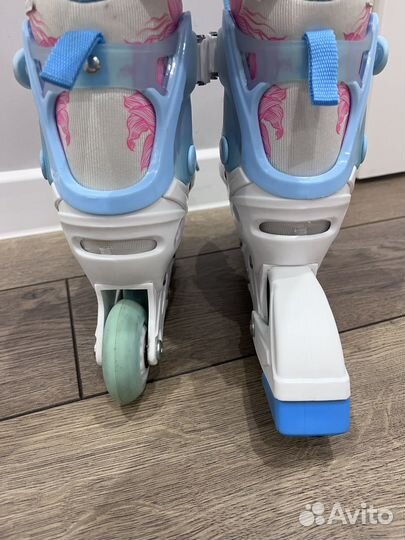 Коньки роликовые для девочки раздвижные 28-31