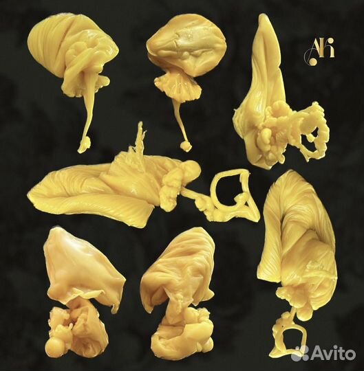 Отливка воском. Чистка. Снятие негатива