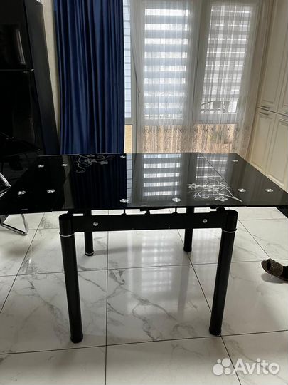 Стол стекло/металл