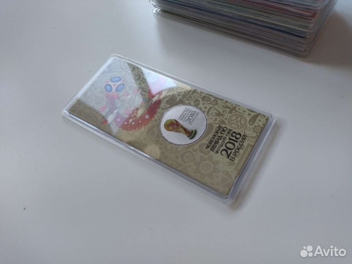 Монета Чемпионат мира в блистере цветная