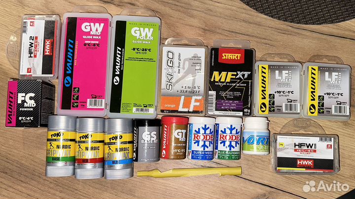 Лыжные мази, парафины, порошки