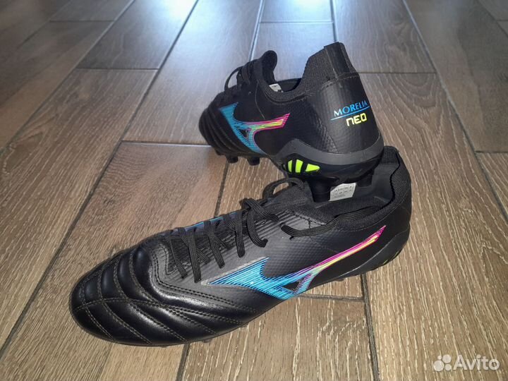 Футбольные бутсы Mizuno(шипы) р.42-43* кожа)