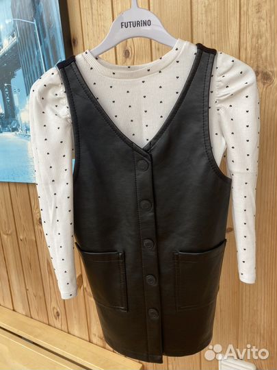 Кожаный сарафан 98 размера