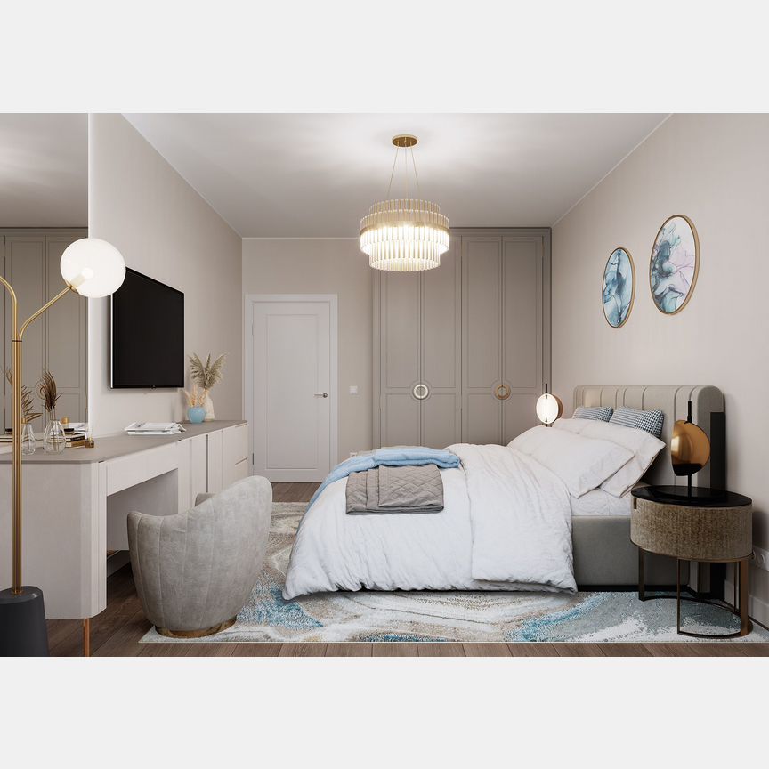 2-к. квартира, 54,6 м², 15/17 эт.